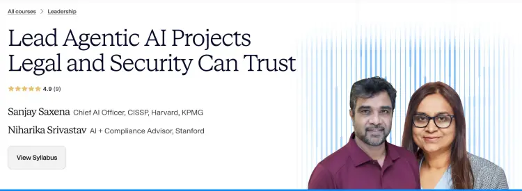 Lead Agentic AI Projects Legal and Security Can Trust Lead Agentic AI Projects Legal and Security Can Trust