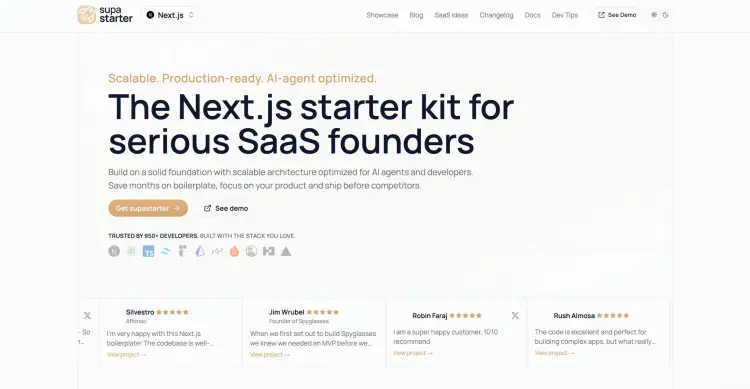 supastarter – SaaS starter kit for Next.js & Nuxt SaaS starter kit supastarter