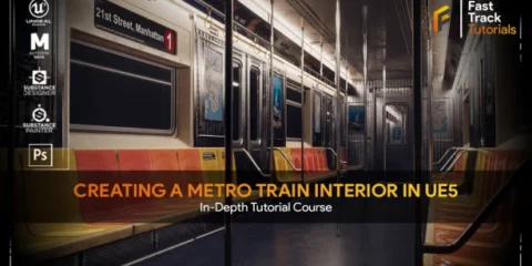 Creating a metro train interior in UE5