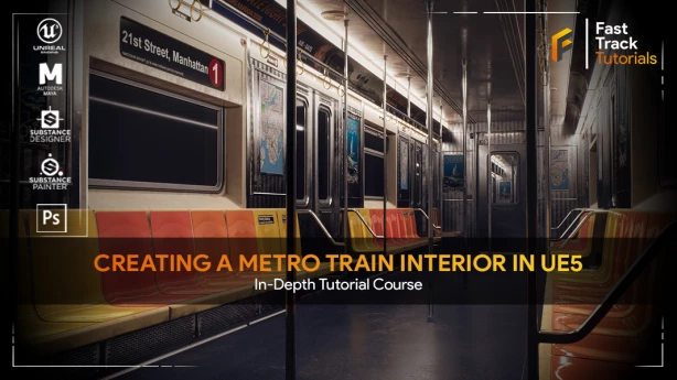Creating a metro train interior in UE5