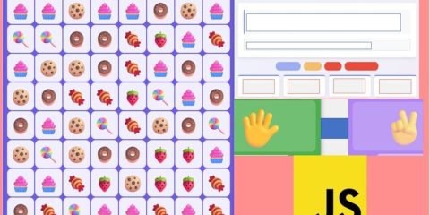 Build JavaScript Candy Crush Game & other Games Projects