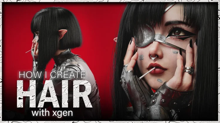 HOW I CREATE Hair with Xgen - Maya