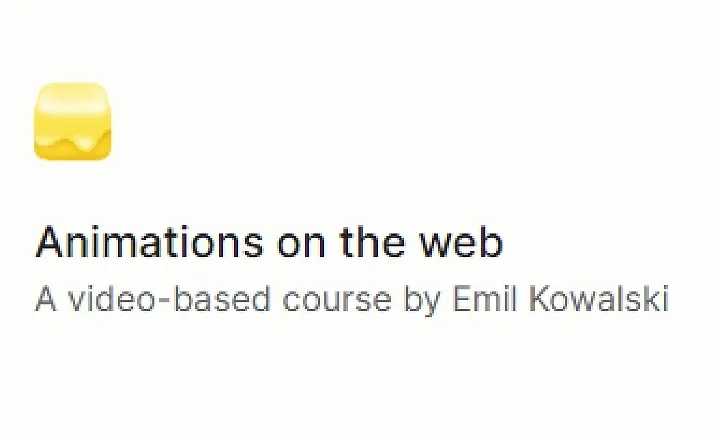 Animations on the web Animations on the web
