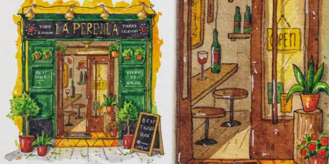 Etchr Studio Online Art Classes - Urban Scenes