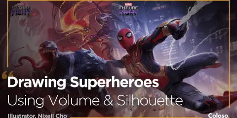 Drawing Superheroes Using Volume and Silhouette