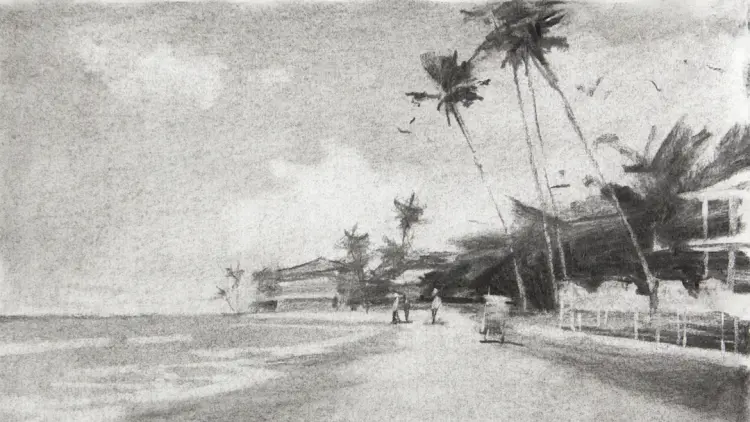 Tonal Landscape Drawing