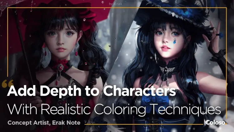 Realistic Character Art in a Traditional Painting Style