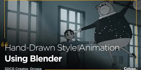 Hand-Drawn Style Character Animation with Blender