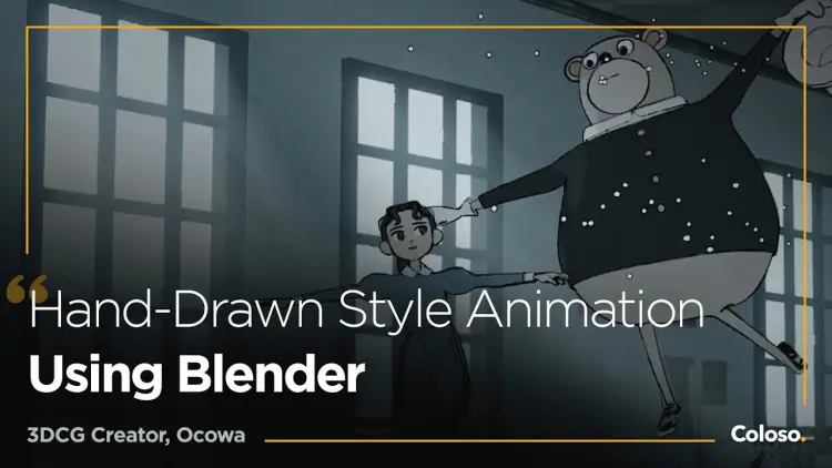 Hand-Drawn Style Character Animation with Blender