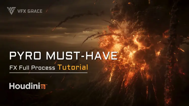 Houdini Tutorial | Volcanic Eruption Houdini Tutorial | Volcanic Eruption