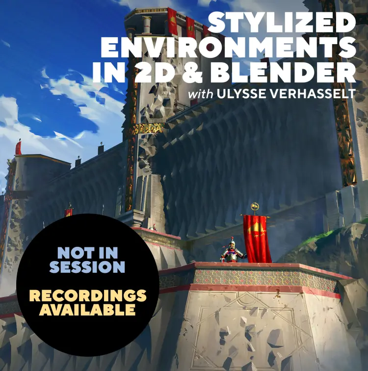 Stylized Environments in 2D & Blender with Ulysse Verhasselt