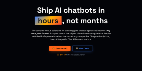 Build AI chatbots in hours, not months | ChatRAG