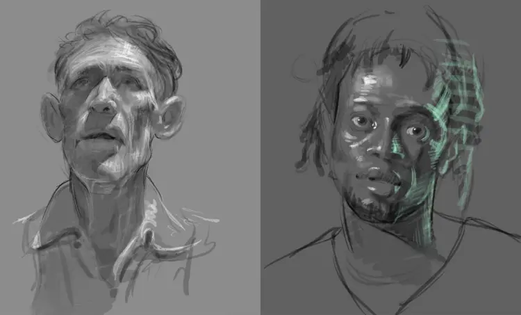Exploring Light in Portrait Drawing April 2023