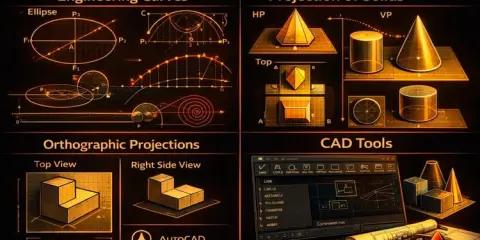 Engineering Drawing: Learn Engineering Drawing by Animations