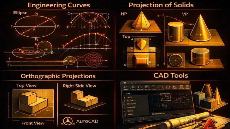 Engineering Drawing: Learn Engineering Drawing by Animations