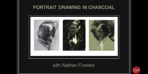 Portrait Drawing in Charcoal Portrait Drawing in Charcoal