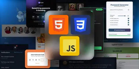 100 Days of HTML, CSS and JavaScript - Build 100 Projects