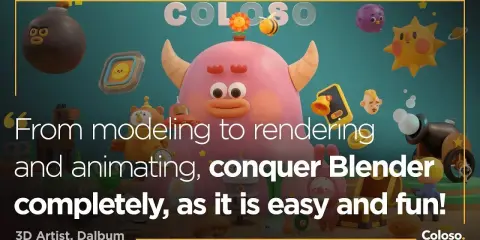 100-Chapter Intro to Creating Cute 3D Characters in Blender