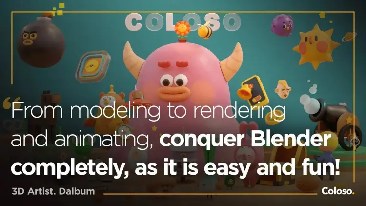 100-Chapter Intro to Creating Cute 3D Characters in Blender