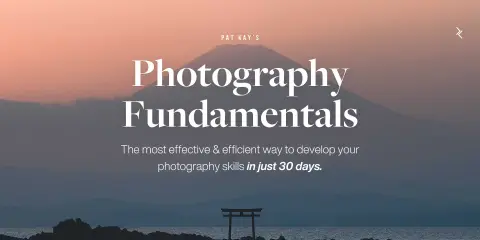 30 Day Photography Fundamentals Accelerator