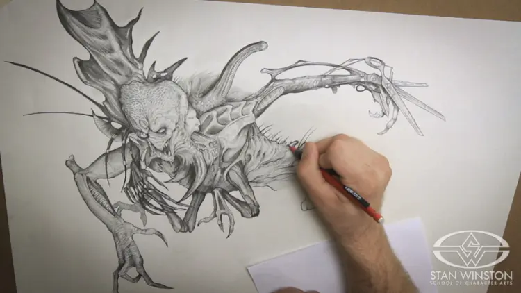 How to Draw Monsters - Drawing Stan Winston Creatures