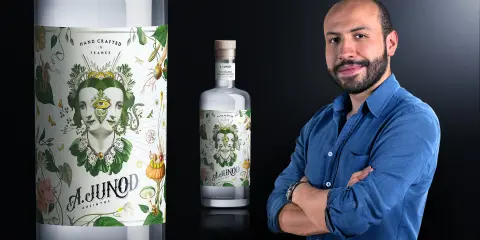 Illustration with digital collage focused on the product