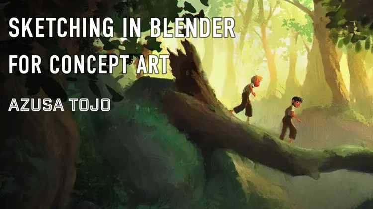 Sketching in Blender with Azusa Tojo Sketching in Blender with Azusa Tojo