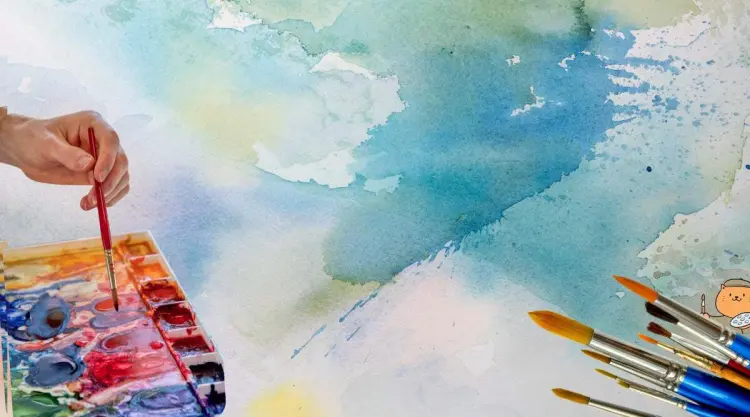 Watercolor with Dylan