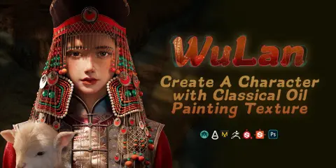 Create A Character with Classical Oil Painting Texture: Wulan
